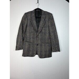 Boyd’s San Remo Men’s Blazer Size 40R 100% Virgin Wool Plaid Made Italy